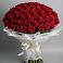 Букет 101 Красная роза Блэк Мэджик в Ачи-су
