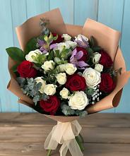 Букет цветов из:  Розы и Альстромерии в Ачи-су