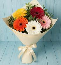 Букет цветов из:  Герберы #REPLACE_PRED# Ачи-су