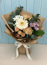 Букет цветов из:  Герберы и Хризантемы в Ачи-су