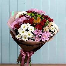 Букет цветов из:  Розы, Хризантемы и Альстромерии в Ачи-су