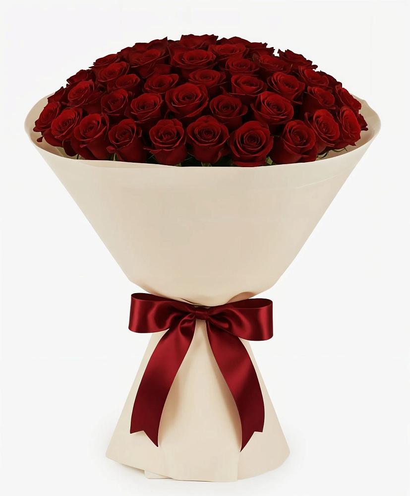 Букет 101 Бордовая роза Блэк Бакарра в Ачи-су